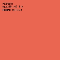 #EB6651 - Burnt Sienna Color Image